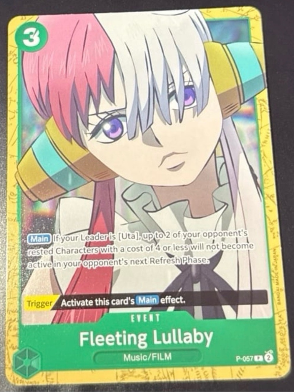 UTA P-057 Event Fleeting Lullaby One Piece 2025 Set Trading Cards full art NM